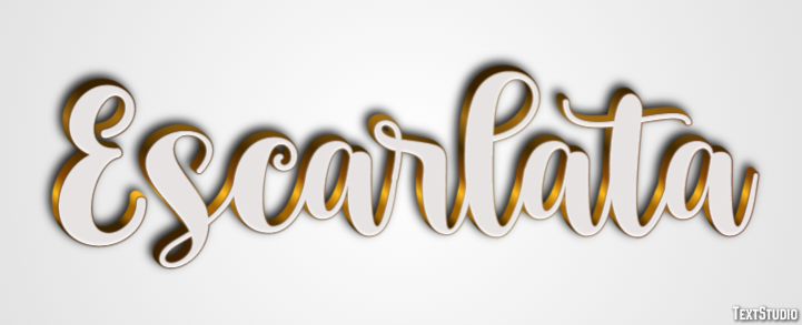 Escarlata Efecto de texto