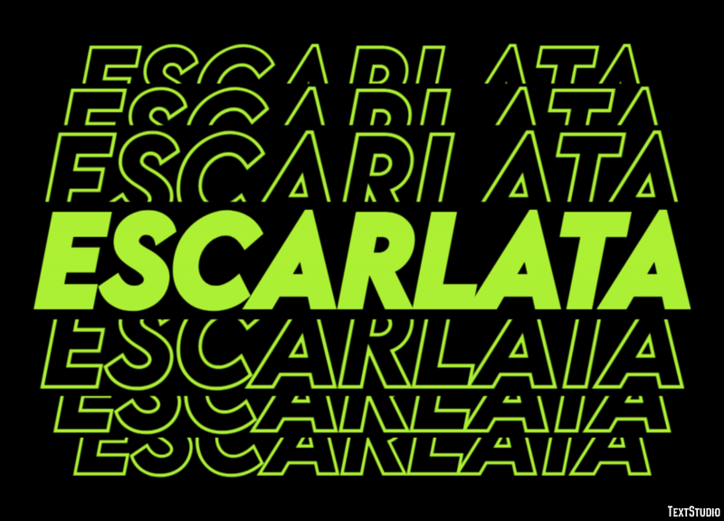 Escarlata Efecto de texto