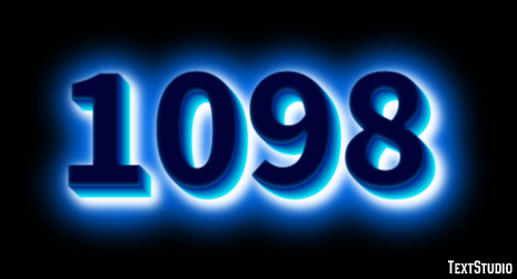 1098 Эффект текста