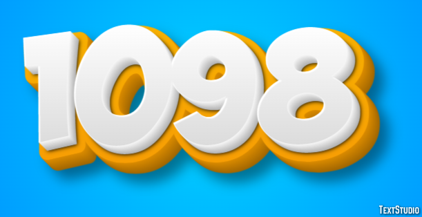1098 Эффект текста