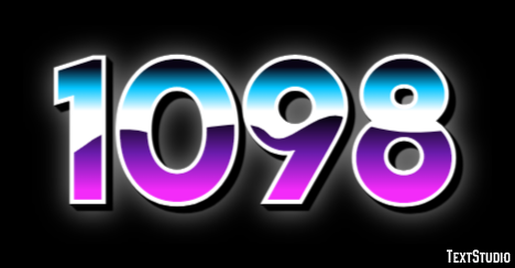 1098 Эффект текста