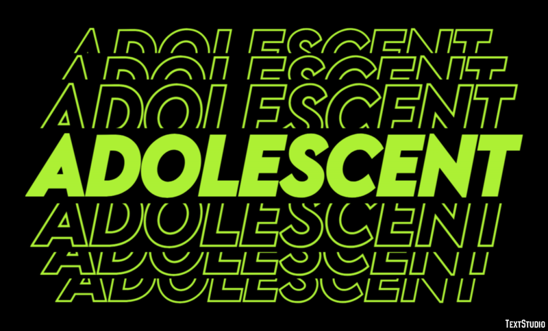 Adolescent Text Effect