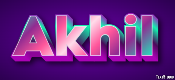 Akhil Text Effect