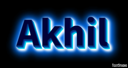 Akhil Эффект текста
