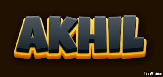 Akhil Text Effect