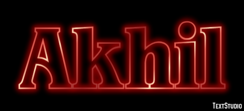 Akhil Text Effect