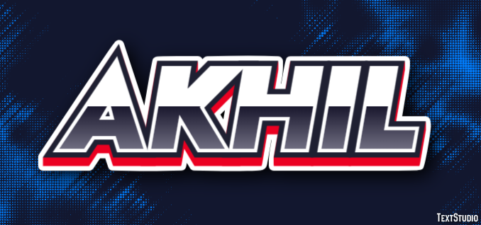 Akhil Text Effect