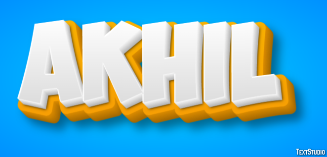 Akhil Text Effect