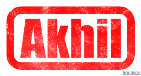 Akhil Text Effect