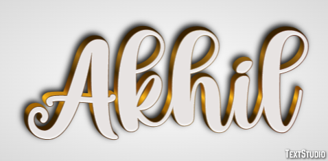 Akhil Text Effect