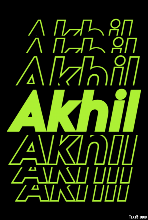 Akhil Text Effect
