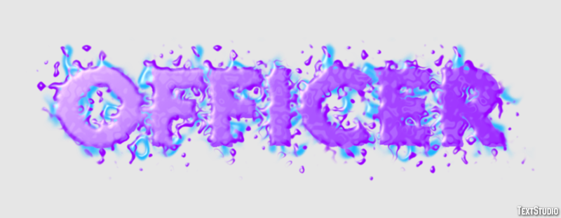 Officer Efecto de Texto