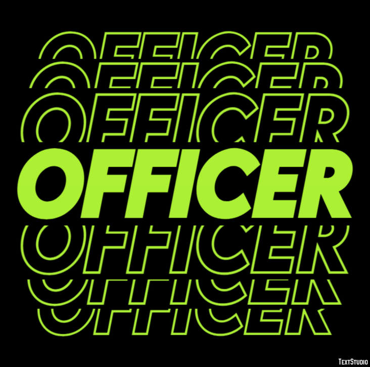 Officer Efecto de Texto