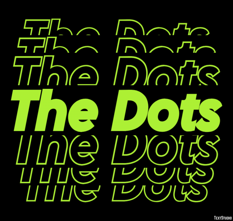 The Dots Efecto de Texto
