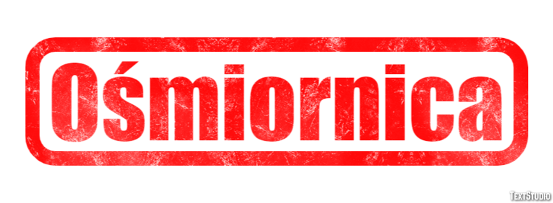 Ośmiornica Efekt tekstowy