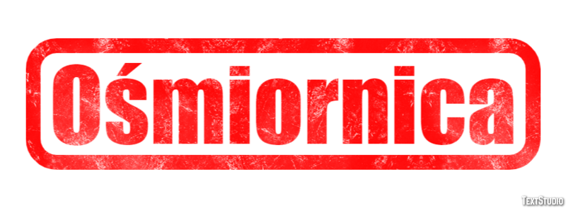 Ośmiornica Effetto testo