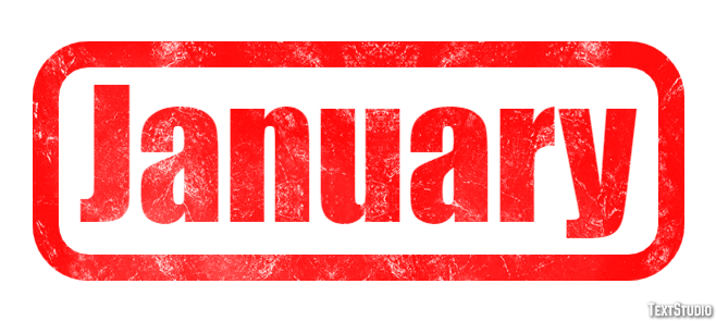 January Tekst Effect