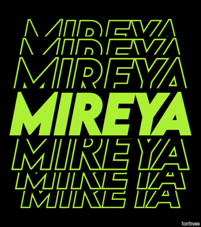 Mireya Efecto de Texto