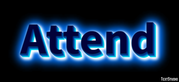 Attend Effet de Texte