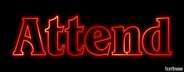Attend Text Effect