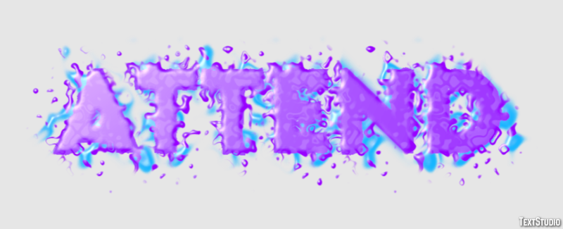 Attend Text Effect
