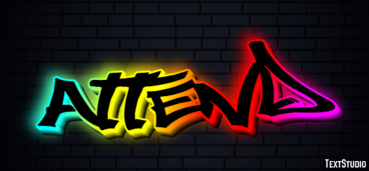 Attend Text Effect