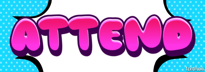 Attend Text Effect