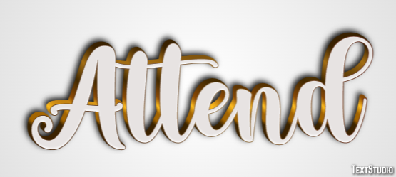 Attend Text Effect