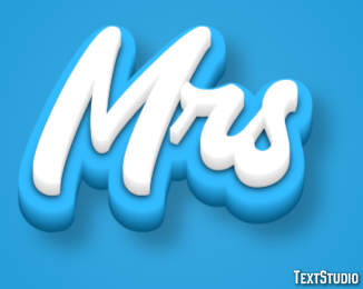 Mrs Text Effect