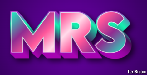 Mrs Efecto de Texto