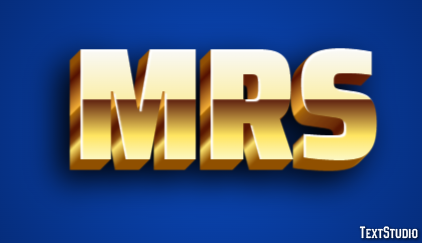 Mrs Text Effect