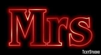 Mrs Text Effect