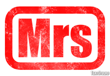 Mrs Efecto de Texto