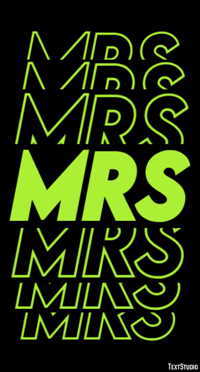 Mrs Text Effect