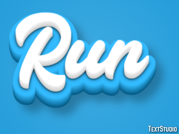 Run Text Effect