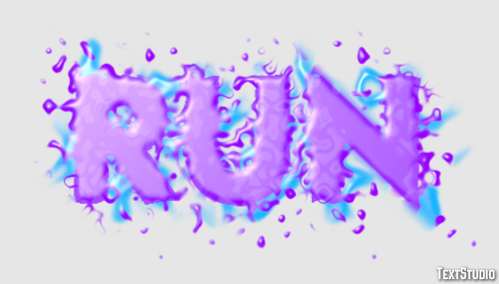 Run Text Effect