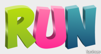 Run Text Effect