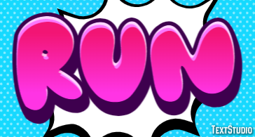 Run Text Effect