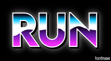 Run Text Effect