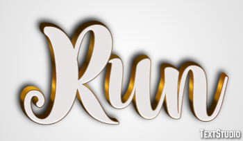 Run Text Effect