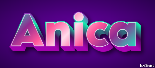 Anica Text effect