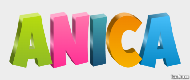 Anica Text effect