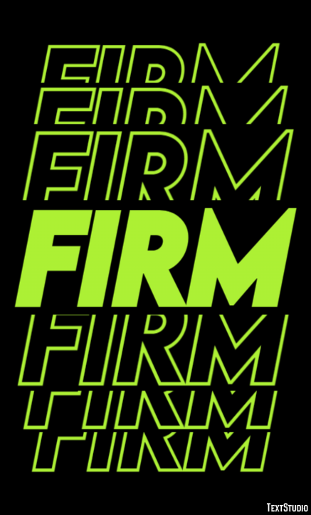 Firm Text Effect
