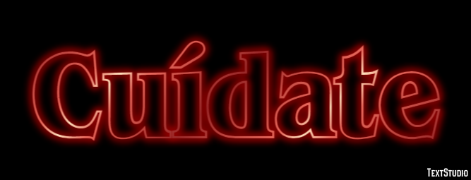 Cuídate Efecto de Texto