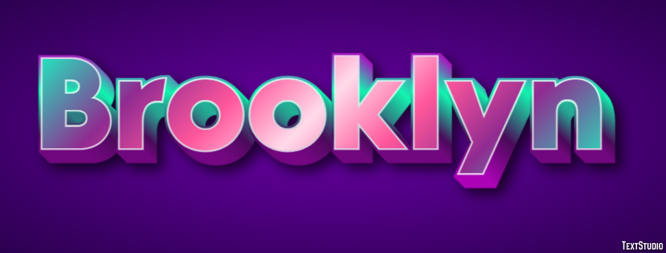 Brooklyn テキスト効果