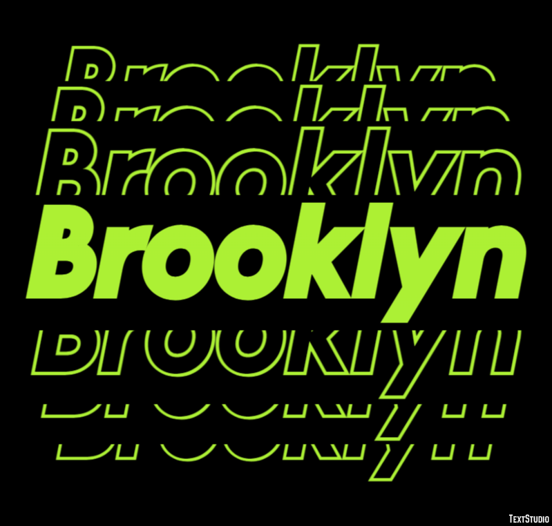 Brooklyn Effet de Texte