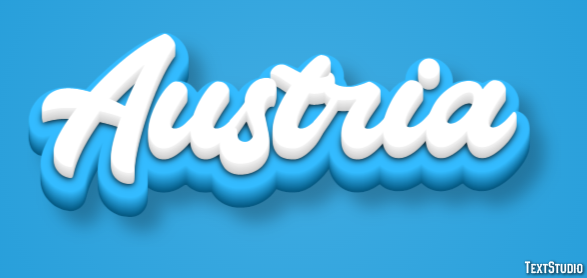 Austria Texteffekt