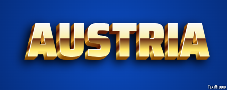 Austria Efecto de Texto