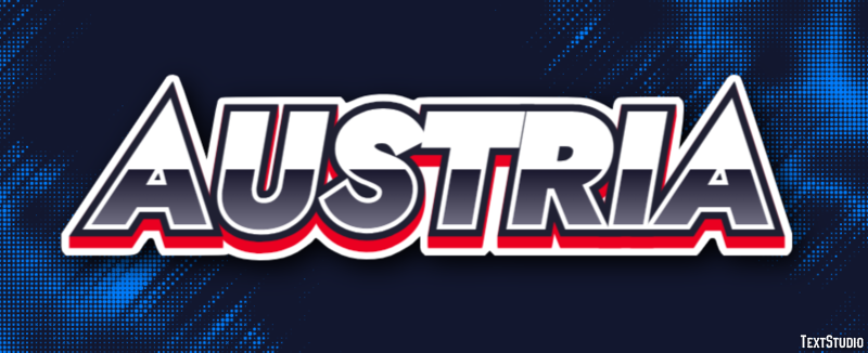 Austria Efecto de texto