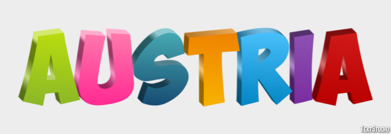 Austria Text Effect